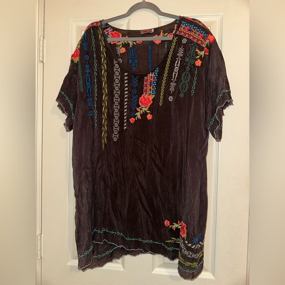 JOHNNY WAS - Gia Embroidered Blouse